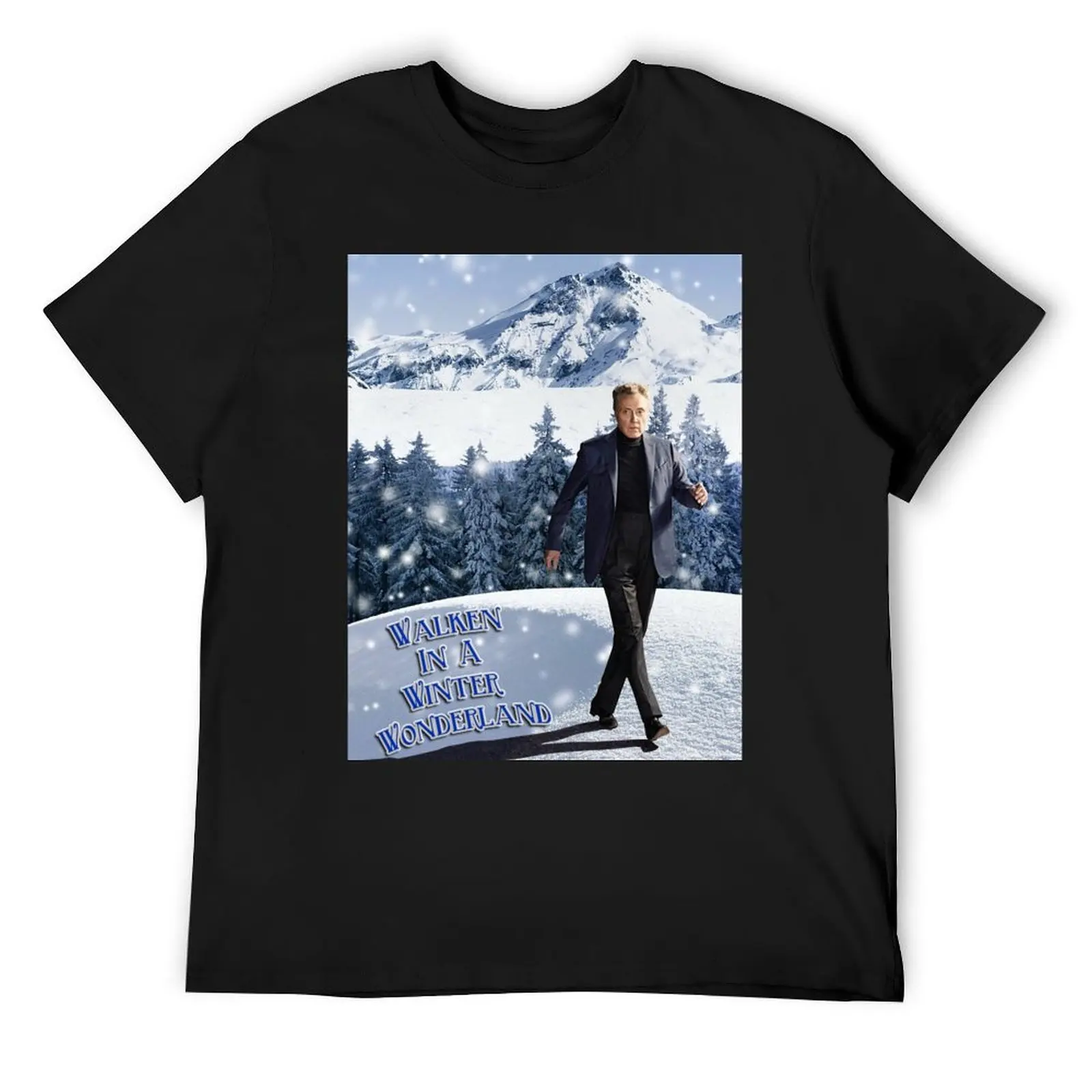 Walken In A Winter Wonderland T-Shirt plain essential t shirt shirts graphic tees heavyweights plus size men clothing