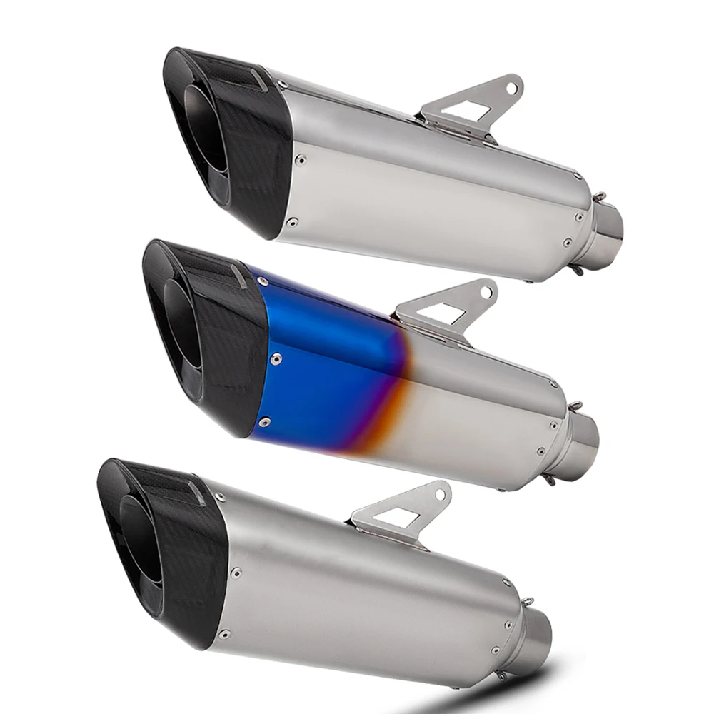 Universal 60mm High - Efficiency escape moto Muffler for Z900 CBR500R R6 MT07 PCX125 FZ1N R25 R3 R1 SR10