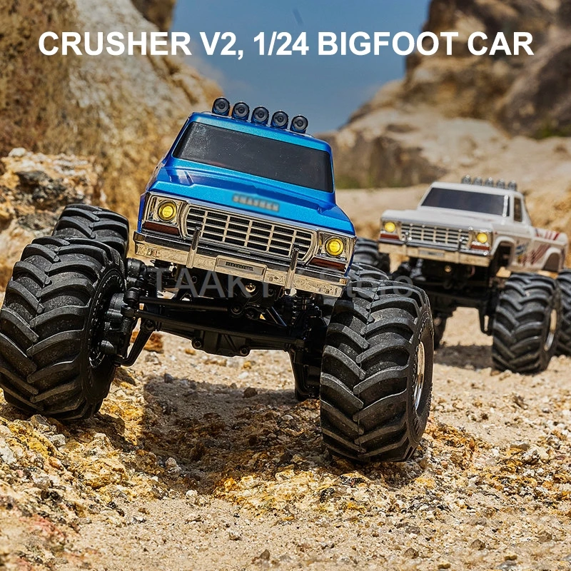 FCX24 RC Car 1/24 Max Smasher Simulation Pickup Truck Remote Control Climbing Car 4WD Four-wheel Drive Climbing Car Boy Toy Gift