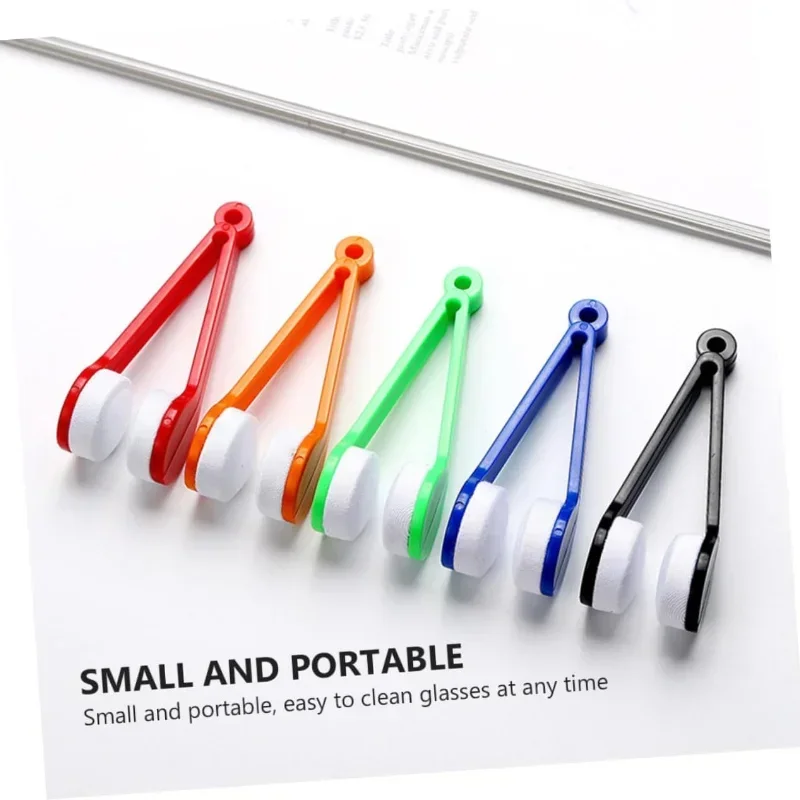 Mini 1 Pcs Portable Multifunctional Glasses Cleaning Rub Eyeglass Sunglasses Spectacles Microfiber Cleaner Brushes Wiping Tools