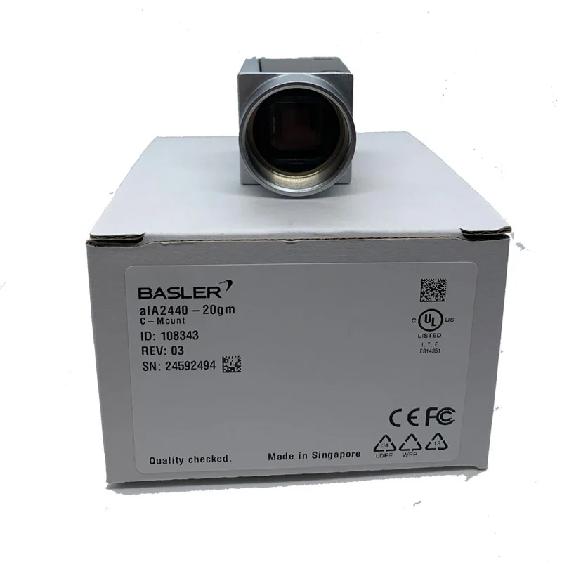 Basler alA2440-20gm 5MP 2/3‘’ IMX264 GigE Global Shutter Machine Vision Area Scan Camera  C Mount