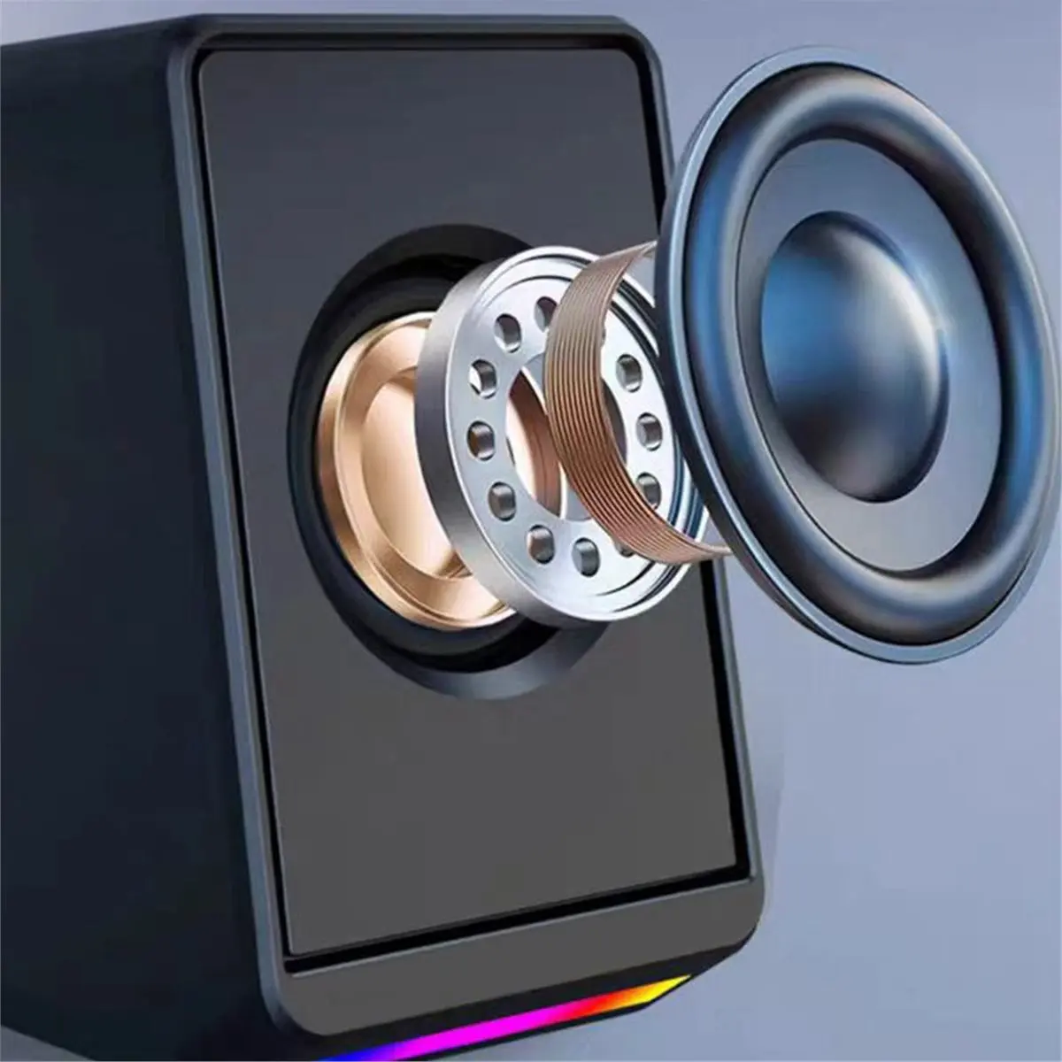 

AS62 V5 RGB Стерео Мини-колонки: Компактные портативные колонки для ПК и ноутбуков