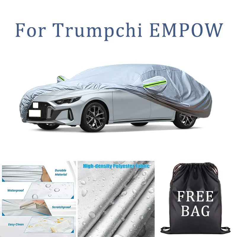

For Trumpchi EMPOW Car Cover Full Covers with Reflective Strip Dustproof UV Scratch-Resistant Sunscreen Protective cover