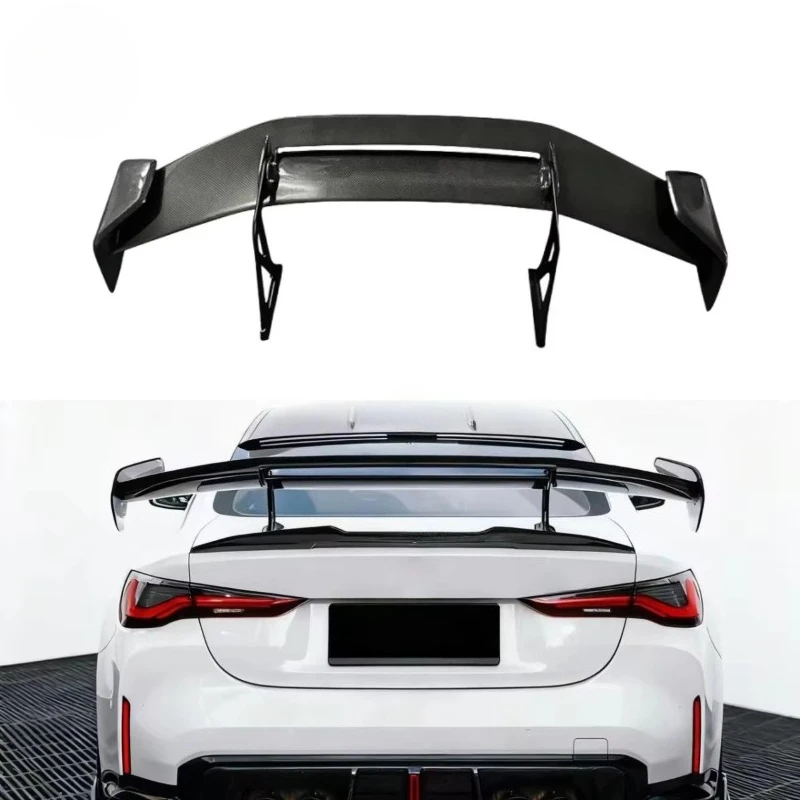 AD Style Carbon Fiber Rear Trunk Wing Spoiler for G80 G82 M3 M4 Rear Wing Tail Car Accessories