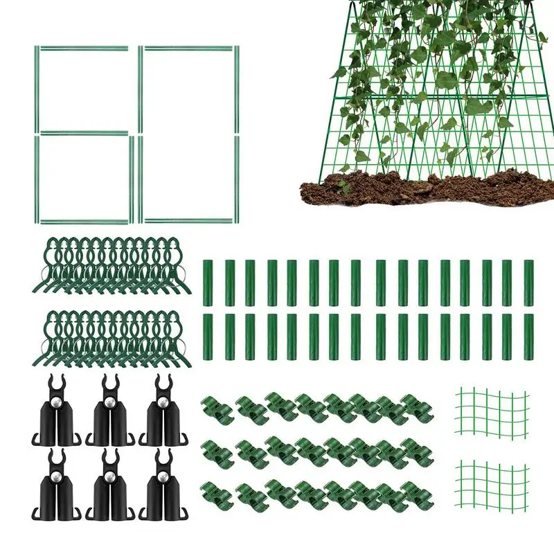 

Foldable Cucumber Trellis Heavy A-Frame For Garden Vegetable Plant Grow Supports Plant Grow Supports Fit Climbing accessories