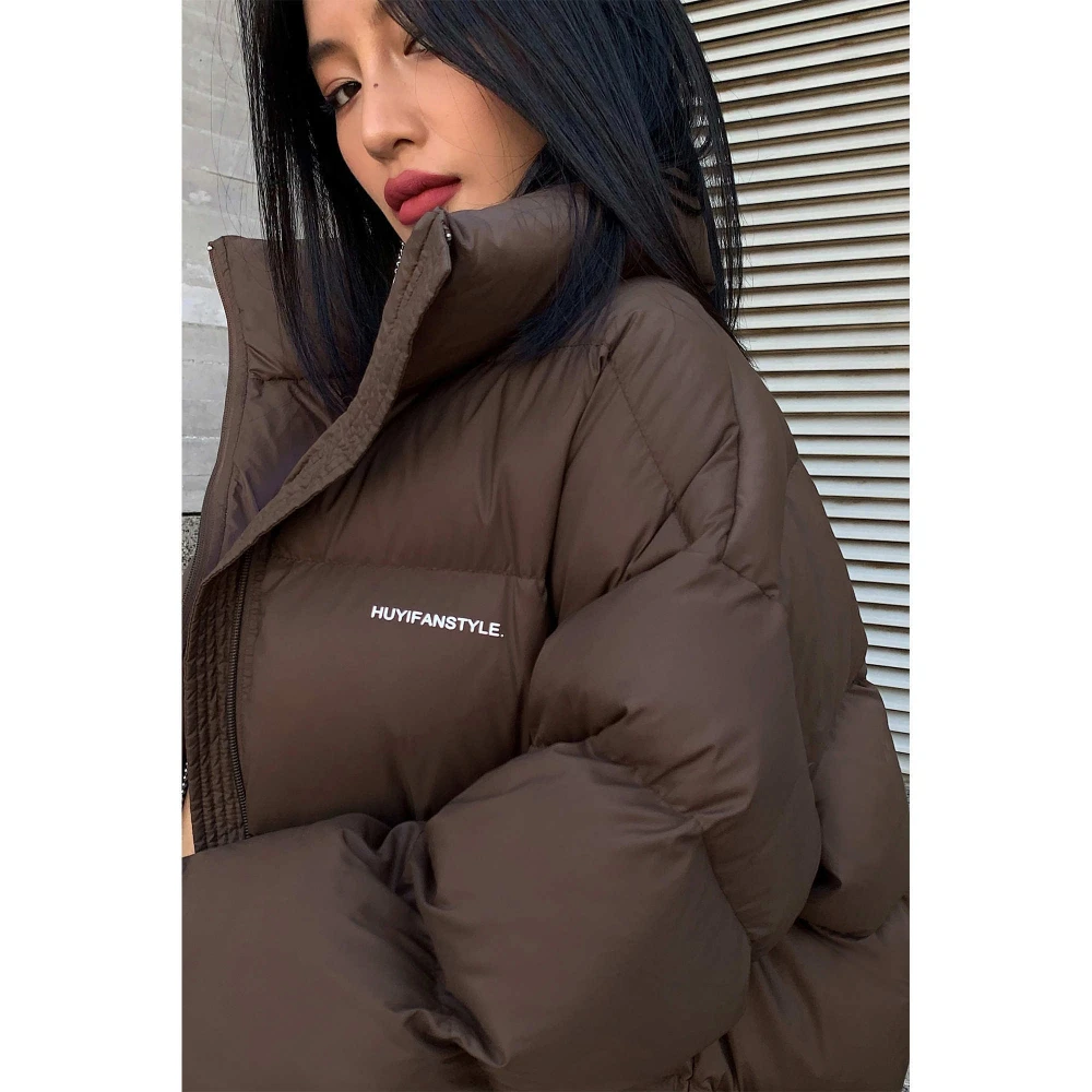 Short Clothing Female Autumn and Winter New Personality Versatile Display Height Warm Cotton Coat Winter Jacket Women Coat Women