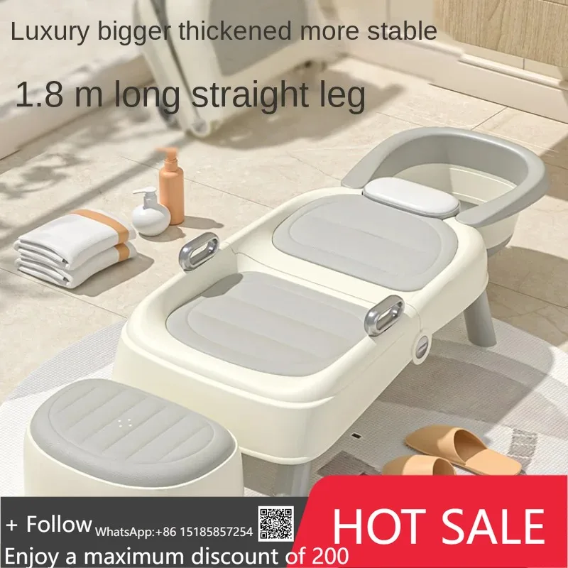 

Foldable Hair Washing Recliner Chair for Pregnant Women - Portable Shampoo Sink Stool