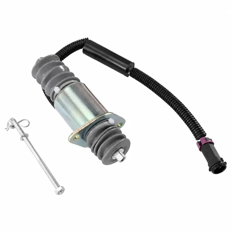 For Weichai Marine Diesel Engine 612630080470 24V Shut Off Solenoid Valve 13034655 For WD12 Series 13071293
