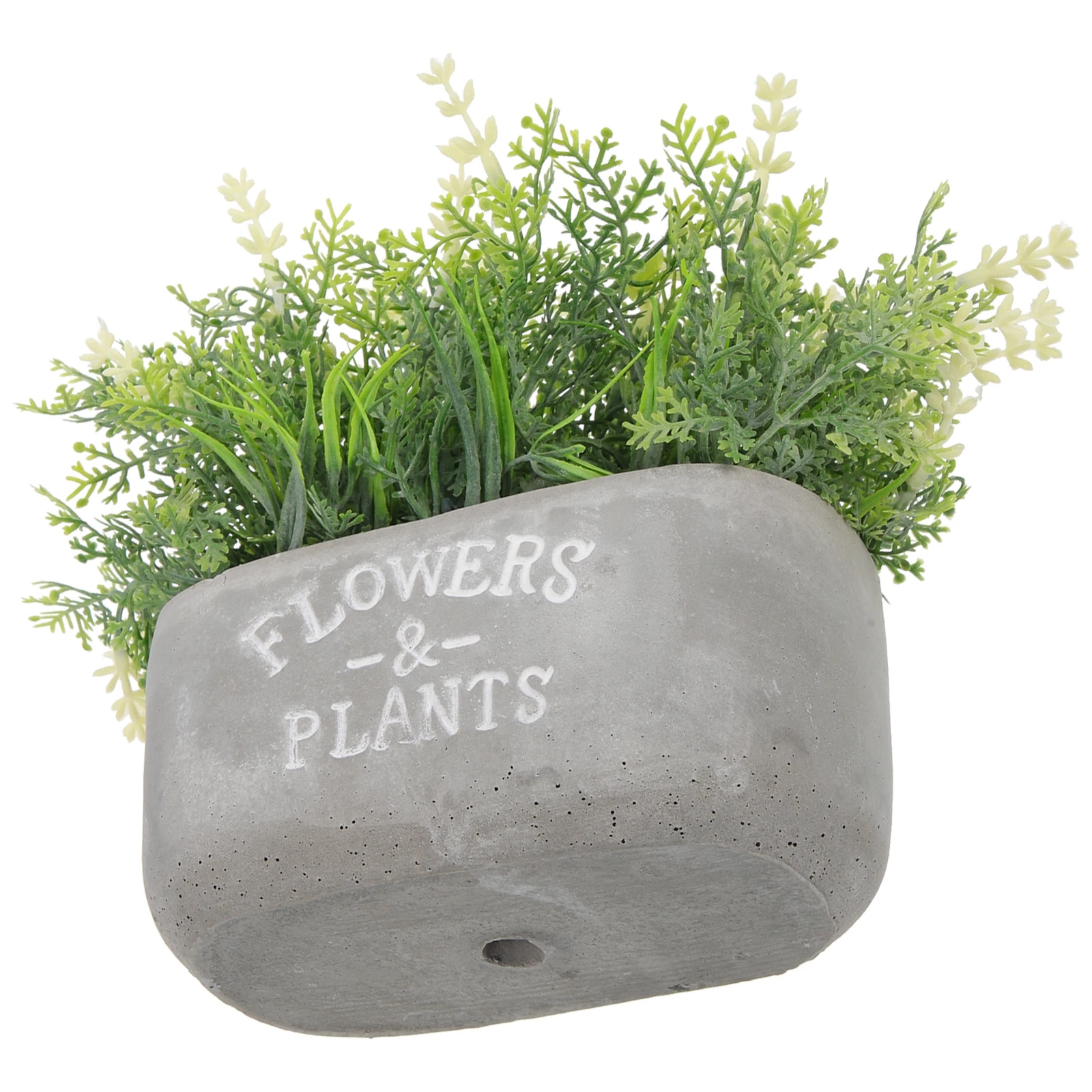 

Household Simulated Lavender Potted Plant Office Artificial Plants for Decor Indoor Cement Basin Bonsai Fake Flower
