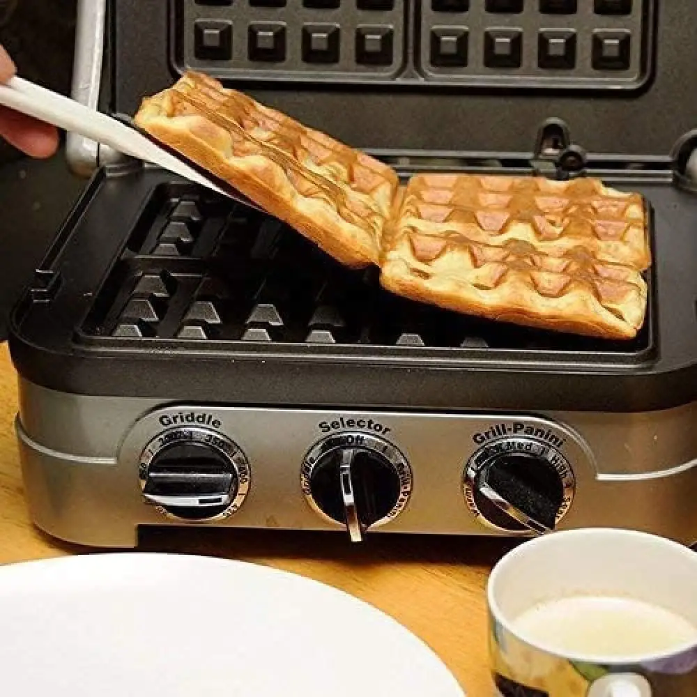 new Cuisinart Griddler Waffle Plates Only for GR-4N, GR-5B, GR-6 and GRID-8N Series, Nonstick Coating Baking Waffle Plates