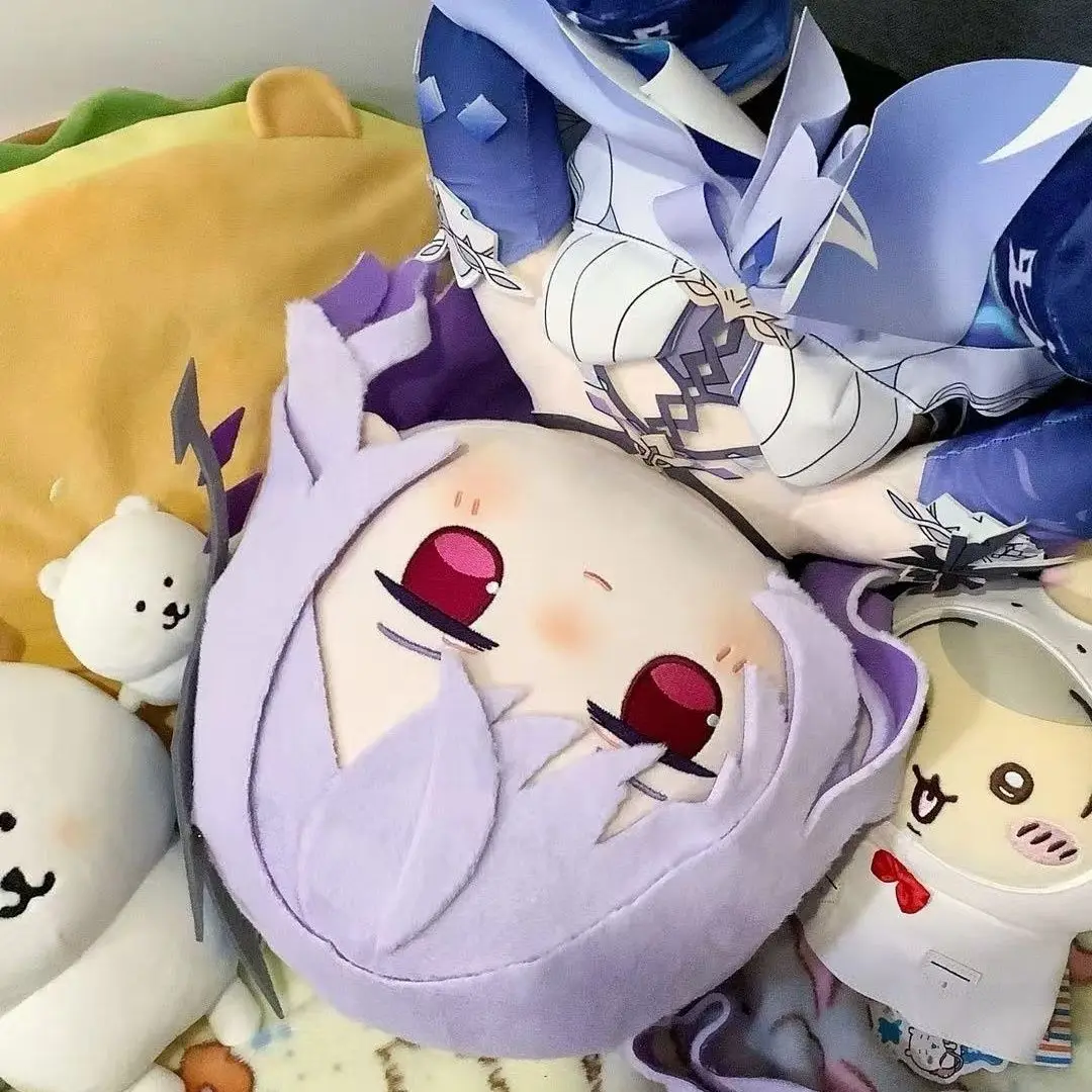 

Genshin Impact Skirk Sitting Fufu Cotton Plush Doll 40cm Removable Outfit Soft Stuffed Toy Collectible Gift For Anime Game Fans