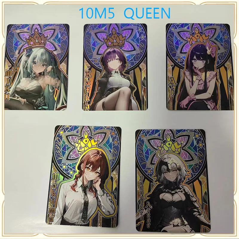 Anime Goddess Story 10M5 QUEEN Collection Card Makima Hatsune Miku Ai Kafka Apocrypha Boy Toy Christmas Birthday Present