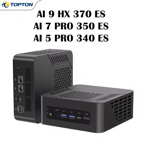 Topton AMD Gaming Mini PC Ryzen AI 9 HX 370 ES 7 PRO 350 ES 5 340 ES OCuLink USB4 2x2.5G LAN Desktop Computer Windows 11 WiFi6E