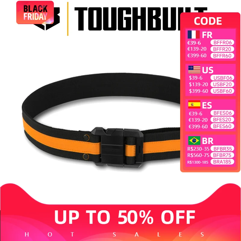 TOUGHBUILT TB-CT-42 Tool Belt Adjustable Heavy Duty Buckle Quick-hanging Construction Belt Toughbuilt Outdoor Belt