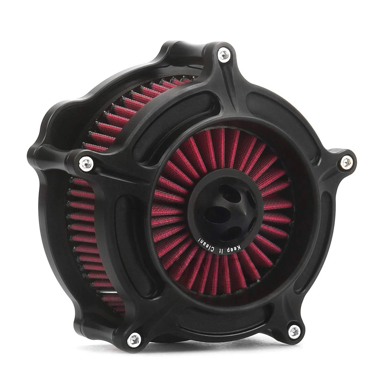 

CNC cut Air filter Cleaner intake filter Black Turbine For Harley Softail 1993-2015 ,2001-2007 DYNA TOURING ROAD GLIDE