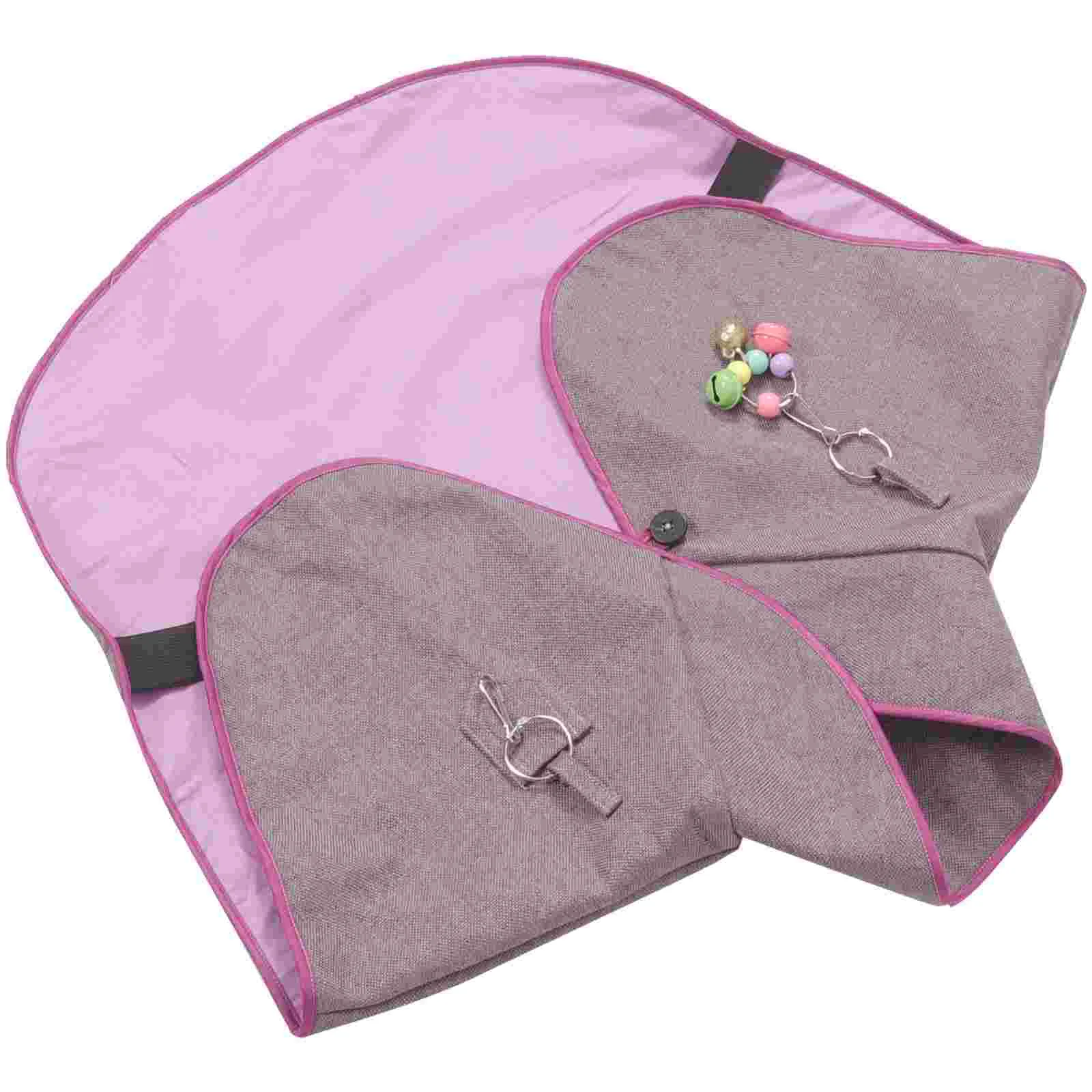 

Parrot Anti Scratch Shawl Cotton Linen Bird Diaper Cape Regular Size Multi Functional Pet Training Shoulder Protector