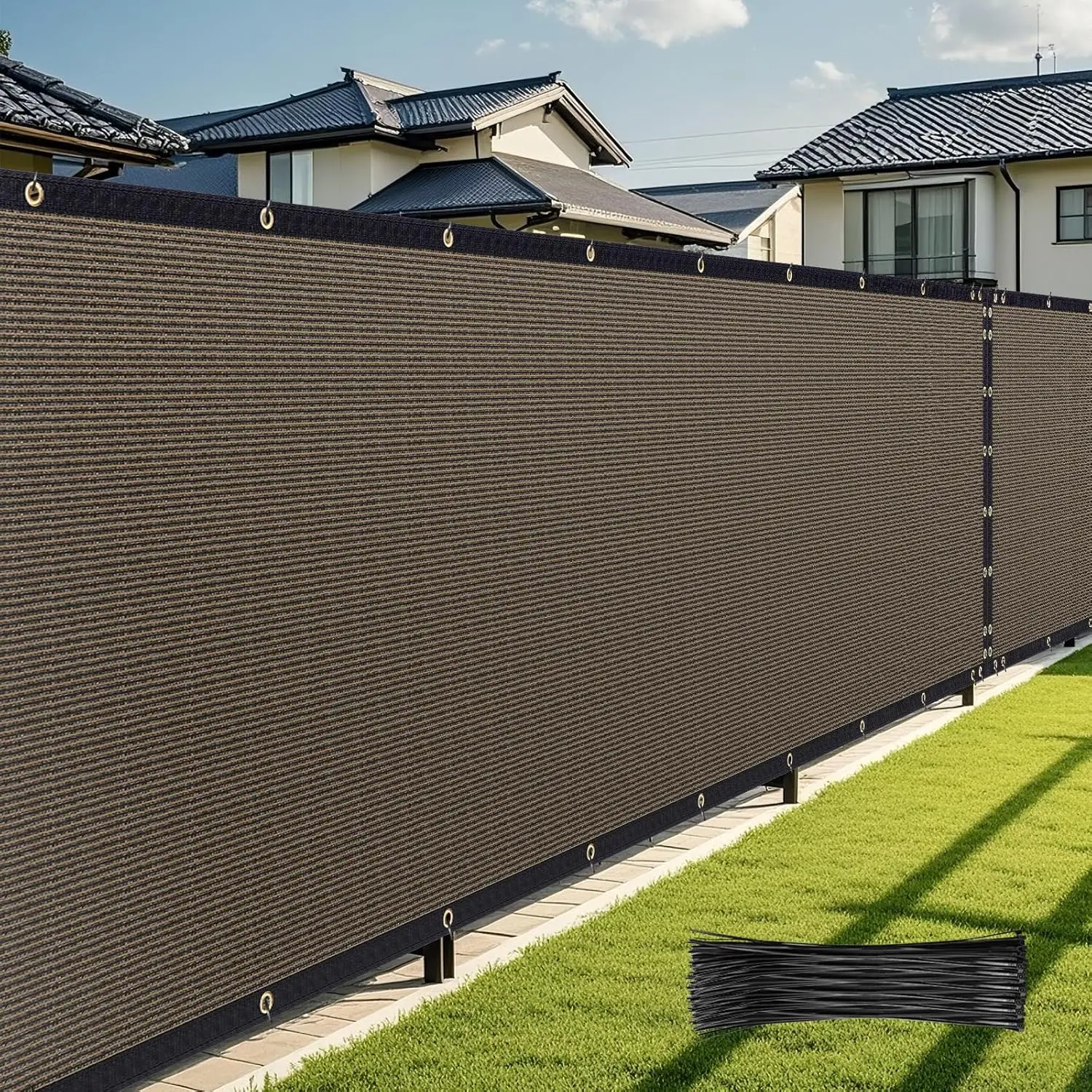 

6' x 50' Heavy Duty Privacy Fence Screen with 90% Blockage for Garden Backyard Outdoor Decoration