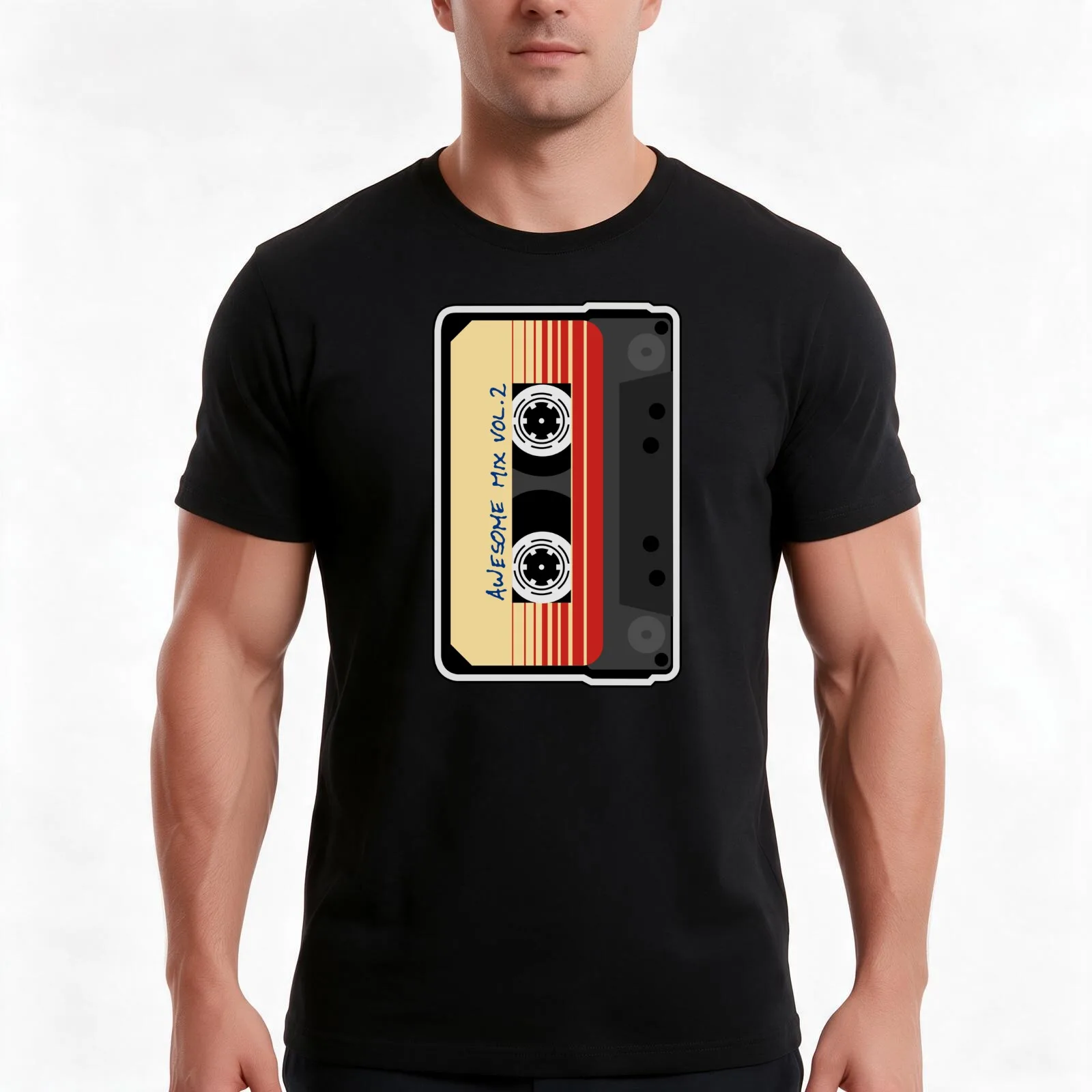 Awesome Mixtape Vol. 2, Tape, Music, Cassette T-Shirt, Summer Casual Cotton Tee, Oversized Streetwear Tops, Unisex Men Women