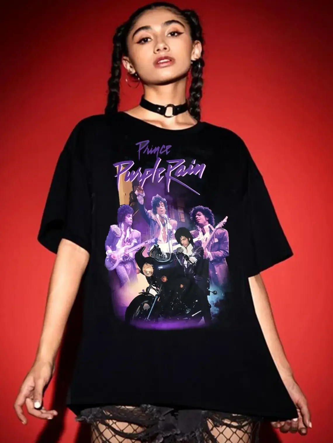 الأمير الأرجواني المطر للجنسين تي شيرت Artistprince كول ميرش تي شيرت رجالي Genderunisex Bandmerch السلع الرسمية الأمير الأرجواني