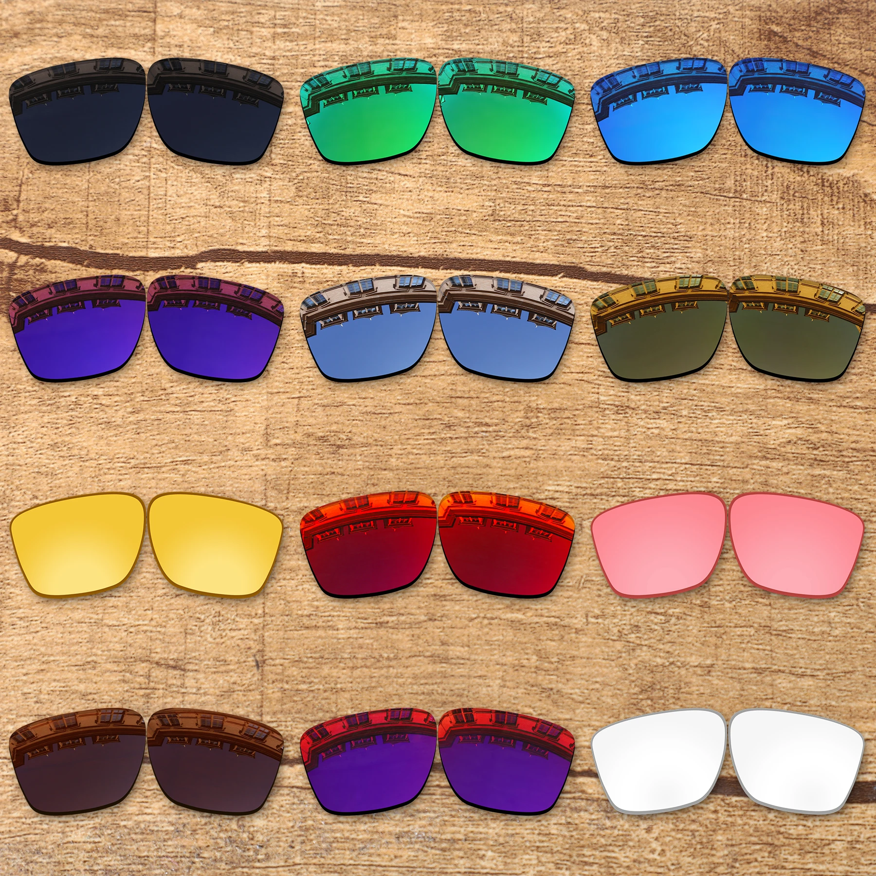 

Vonxyz 20+ Color Choices Polarized Replacement Lenses for-Oakley Wheel House OO9469 Frame