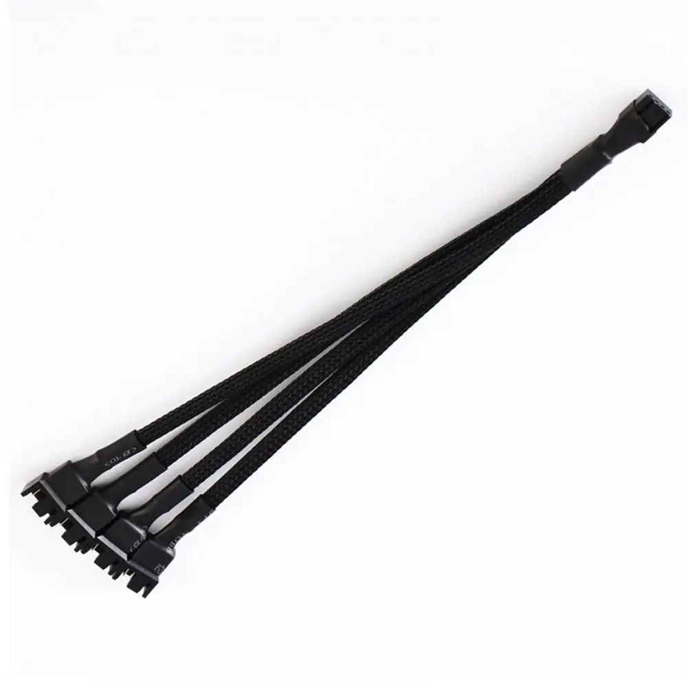 Pwm 선풍기 익스텐션 케이블 컴퓨터 액세서리, Pwm 선풍기 스플리터 케이블, 마더보드 CPU 쿨러 선풍기 1 ~ 4, 효율적