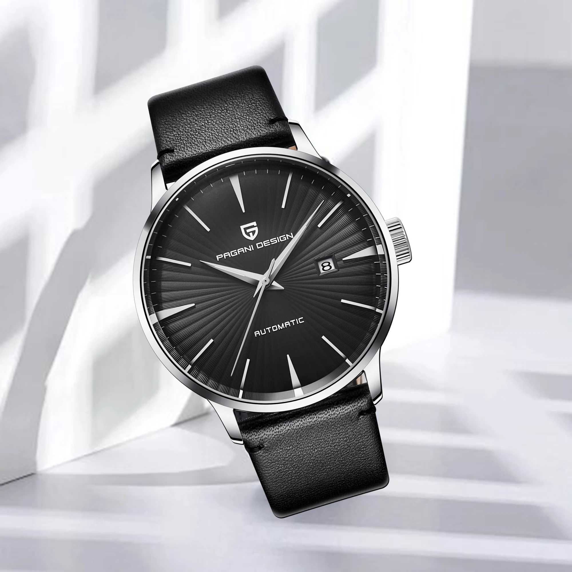PAGANI DESIGN 2026 New Men's Automatic Mechanical Watch Modern Urban Business Style Hardlex Mirror Date Display Waterproof Watch