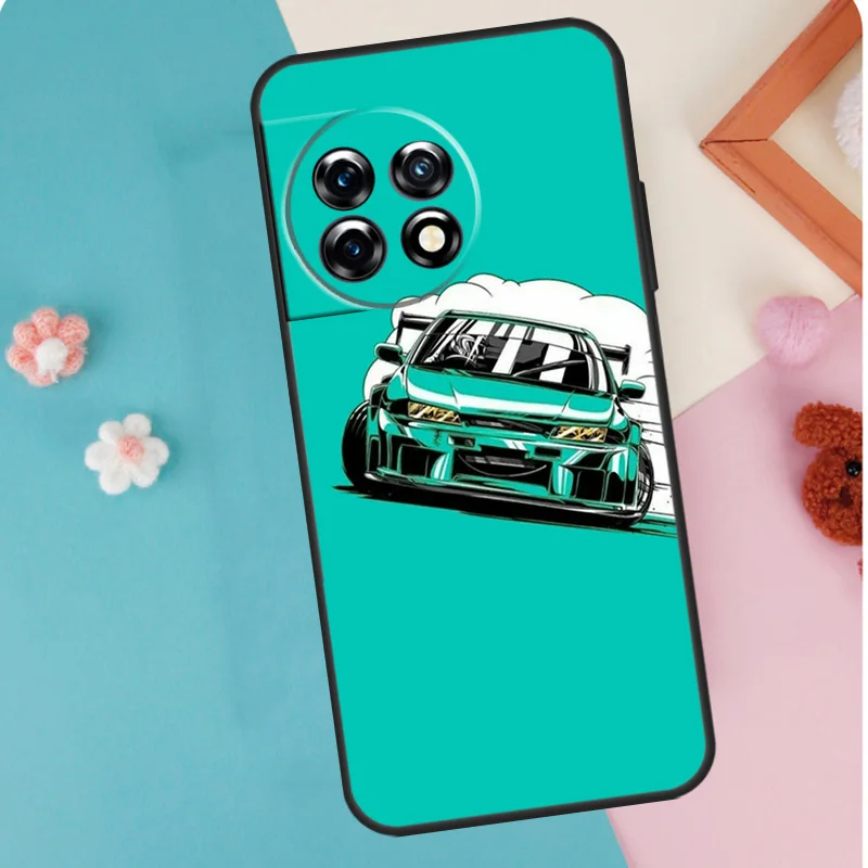 JDM Anime Aesthetic Case For OnePlus 12 11 9 10 Pro 9RT 10T 10R 12R OnePlus Nord N10 N20 CE 2 3 Lite 2T Cover