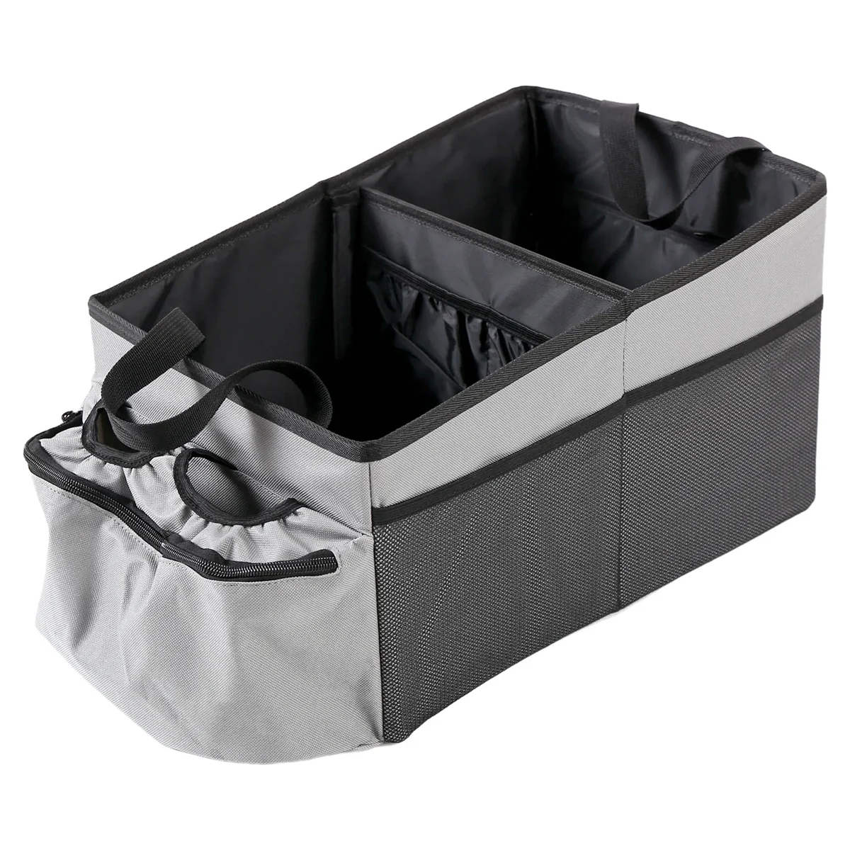 Car Seat Organizers, Foldable Rear Seat Car Organizer, Car Seat Storage, Trunk Storage Organizer Grey