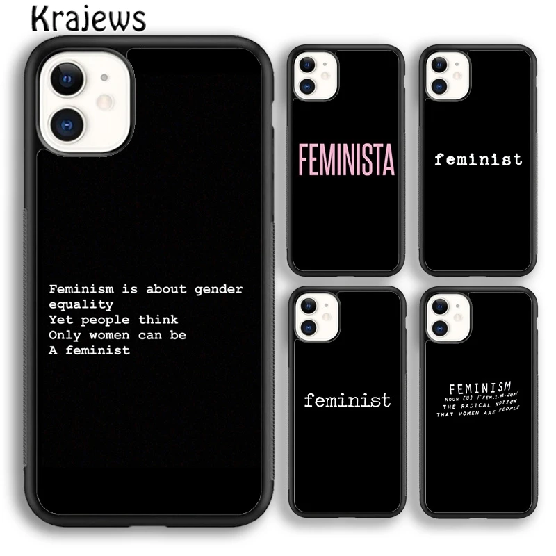 Krajews Feminist Feminism Soft Phone Case Cover For iPhone 16 15 SE2020 14 6 7 8 plus 11 12 13 pro max coque Fundas