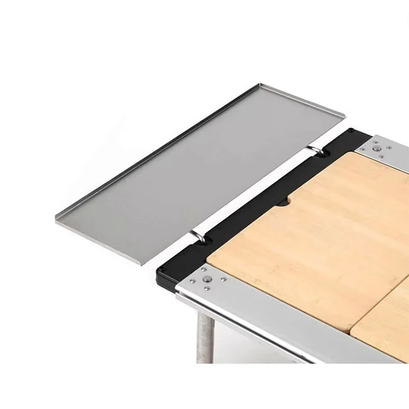

Outdoor Camping Style Igt Table Accessories Expansion Tray Silver Black Expansion Rack Adapted to Xuefeng Igt Kitchen System Table Mobile Slider