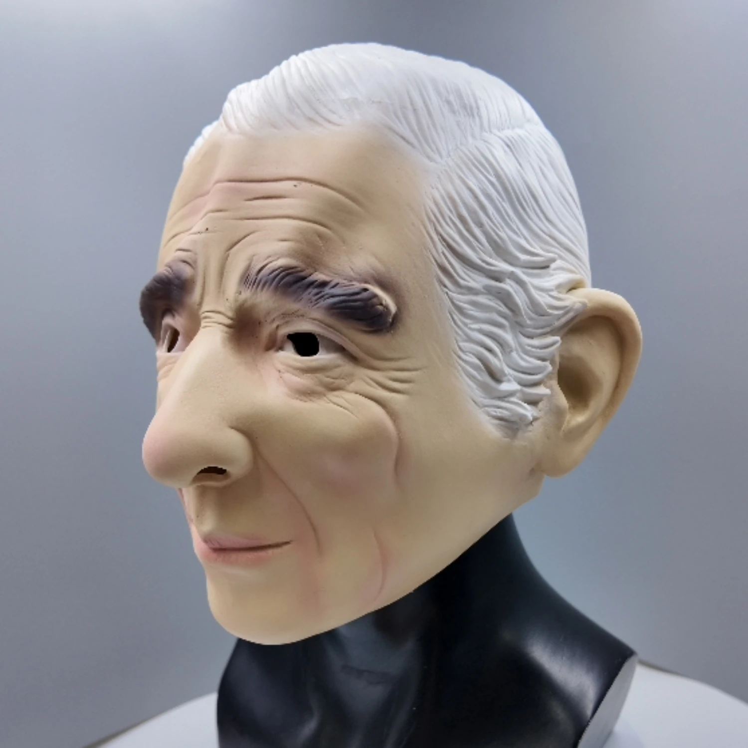 Königliche Latex-Maske für Erwachsene: Realistische Alter-Mann-Gesichtsmaske für Halloween, Cosplay und Partys – Detail 4