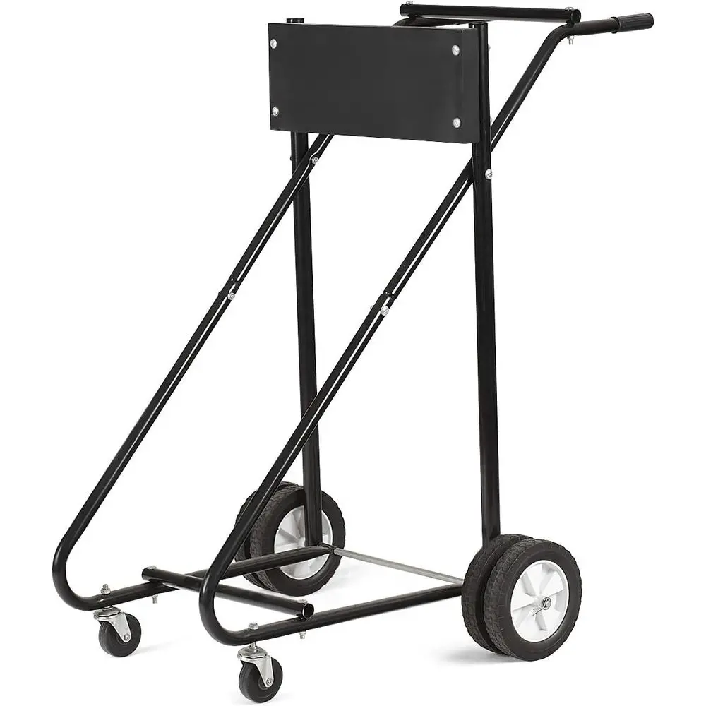 Heavy Duty 315 lbs Capacity Boat Motor Stand, Pro Engine Carrier Cart for Storage (Black)