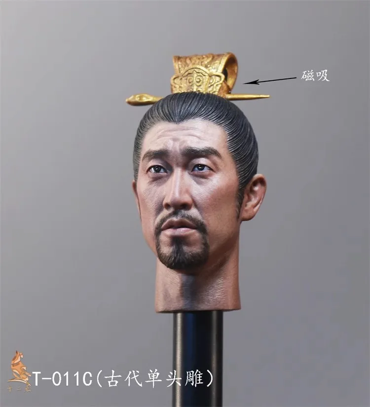 Twelve O'clock T-011 1/6 Soldier Ancient Generals Head Carving Model Toys Accessories Fit 12'' Action Figure In Stock