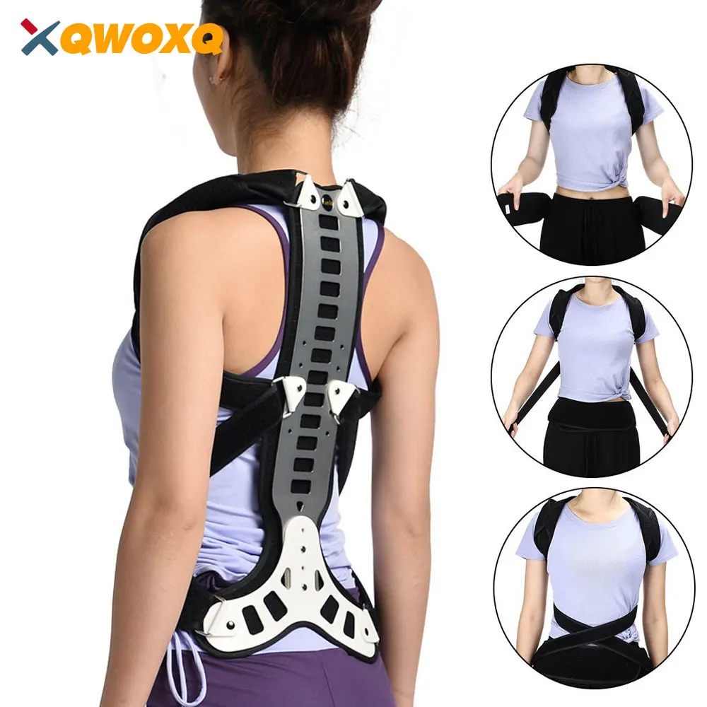 

High Quality Aluminum Plate Lumbar Spinal Bad Back Posture Corrector Brace Home & School Humpback Orthopedic Strain Pain Relief