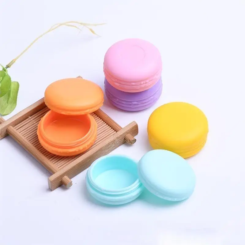 6 PCS/Set Mini Macaron Box Travel Portable Jewelry Organizer Box Beads Organizer Eye Cream Dispensation Box Cute Candy Color