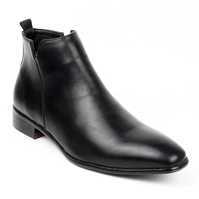 Stivaletti Chelsea da uomo Stivaletti casual in pelle di lusso 2025 Nuovi stivaletti in pelle scamosciata per uomo Stivali eleganti da lavoro Big Size48 Botas Hombre