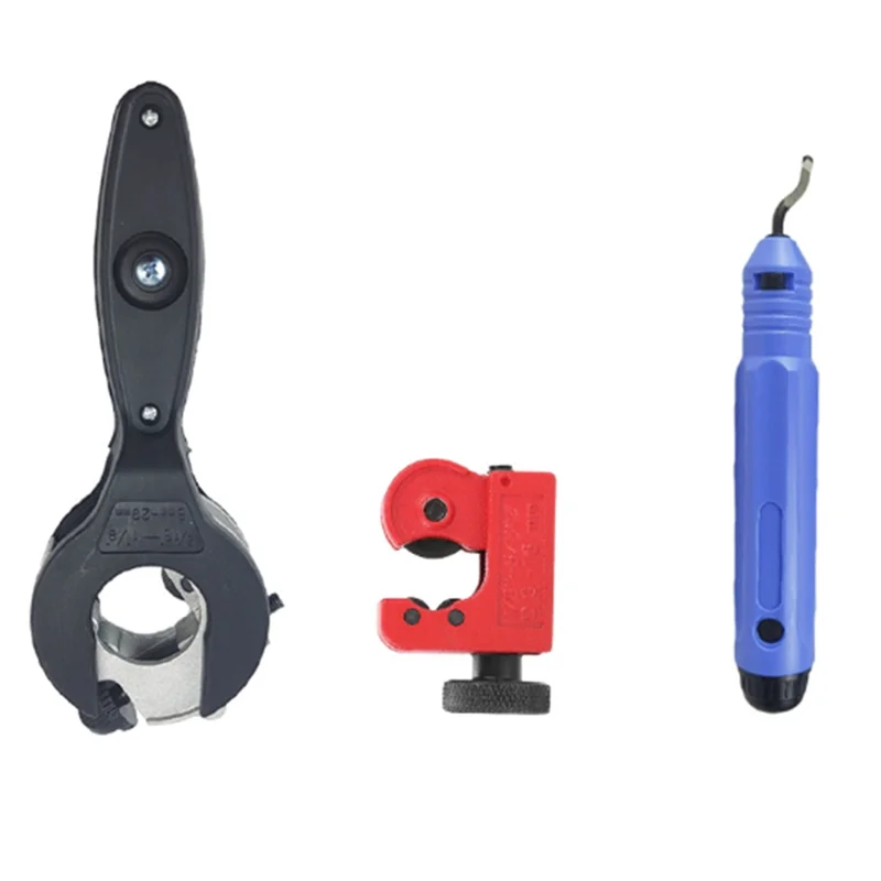 

ABVG-Tube Pipe Cutter Trimming Cutter Set For PVC/PU/PP/PE Hose For 8-29Mm Ratchet Metal Tube