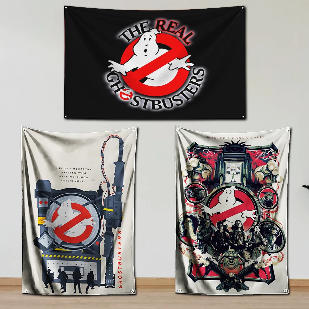 2024 Ghostbusters Flag Polyester Digital Printing Banner for Garage Wall Art Out Door Decoration