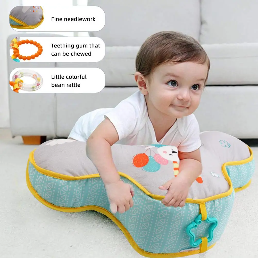 Baby Pillow Tummy Toy Lying Pillow High Contrast Training -up Double-sided Baby Pillows Sensory Gifts Toy Baby F0v1