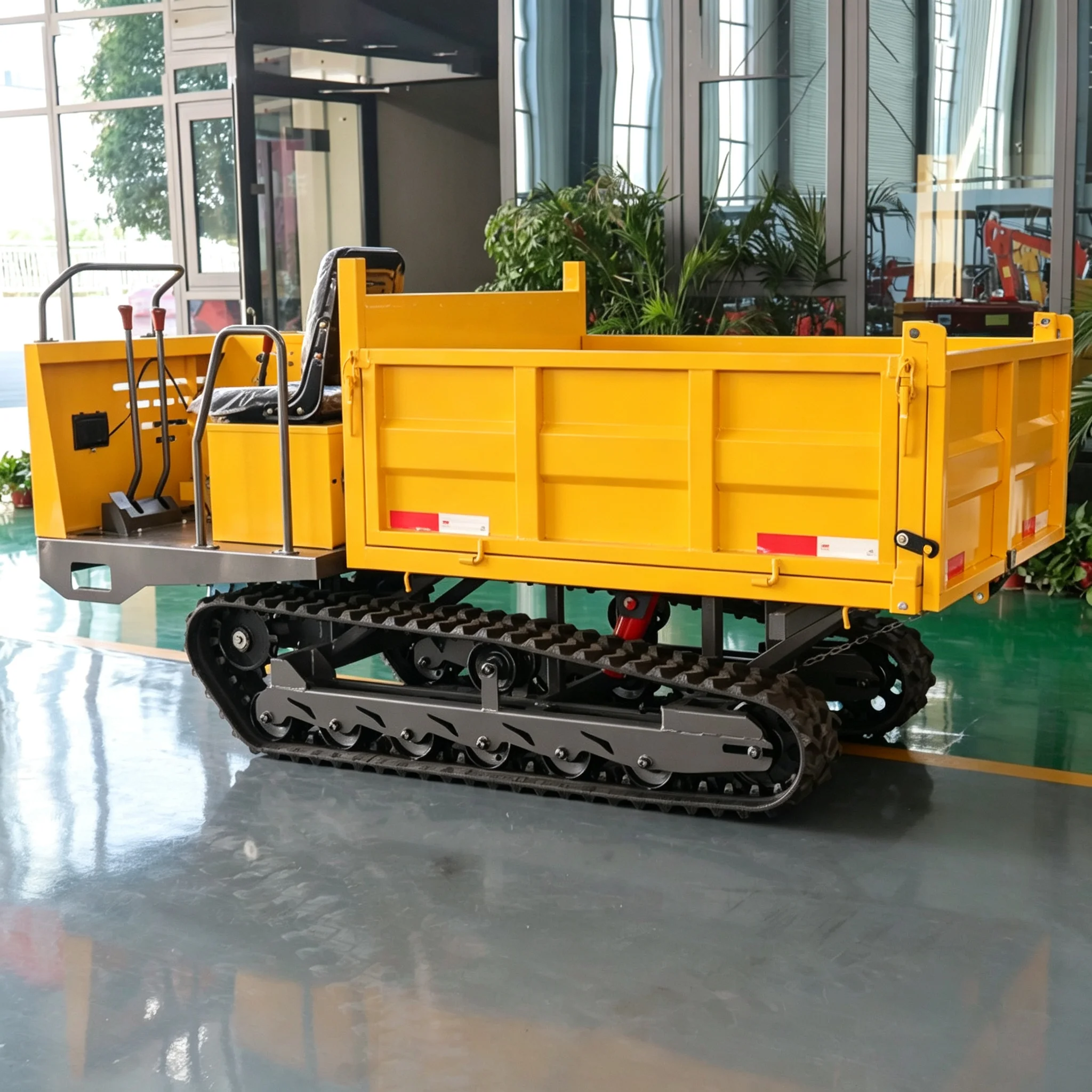 Customized Diesel Engine 2 Ton Tracked Dumper Crawler Transporter Self Unloading Hydraulic Heavy Duty Machine CE EPA