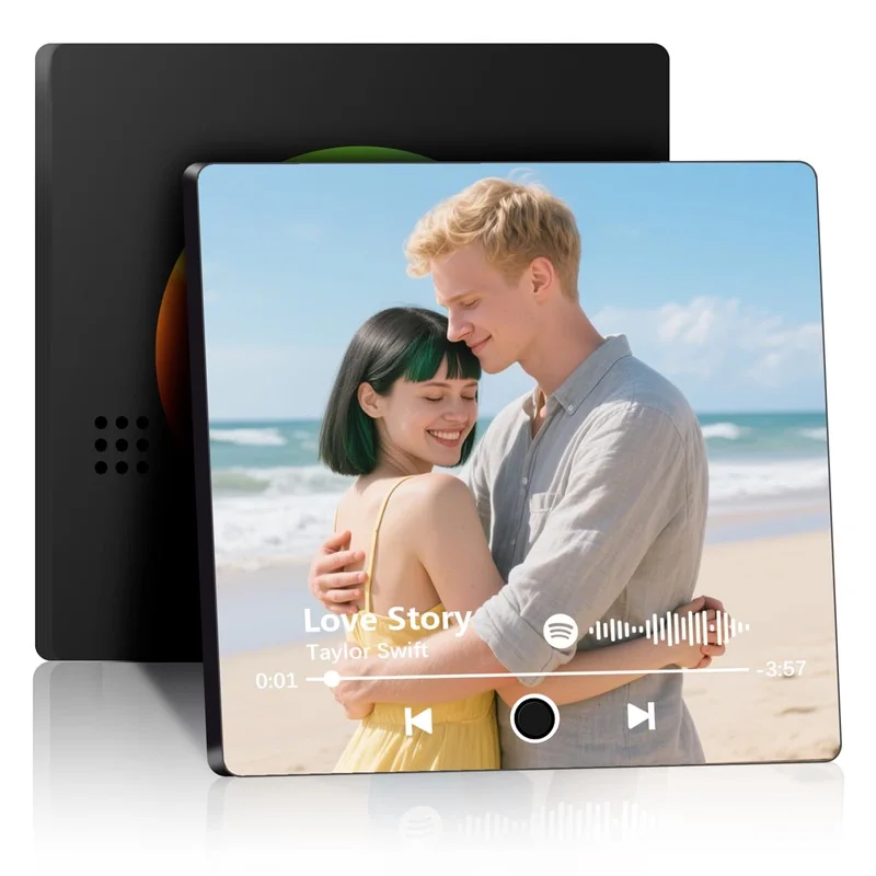 

Персонализированный музыкальный фотомагнит на холодильник на заказ музыкальные магниты на холодильник с функцией записи индивидуальные магниты для песен подарок на день рождения