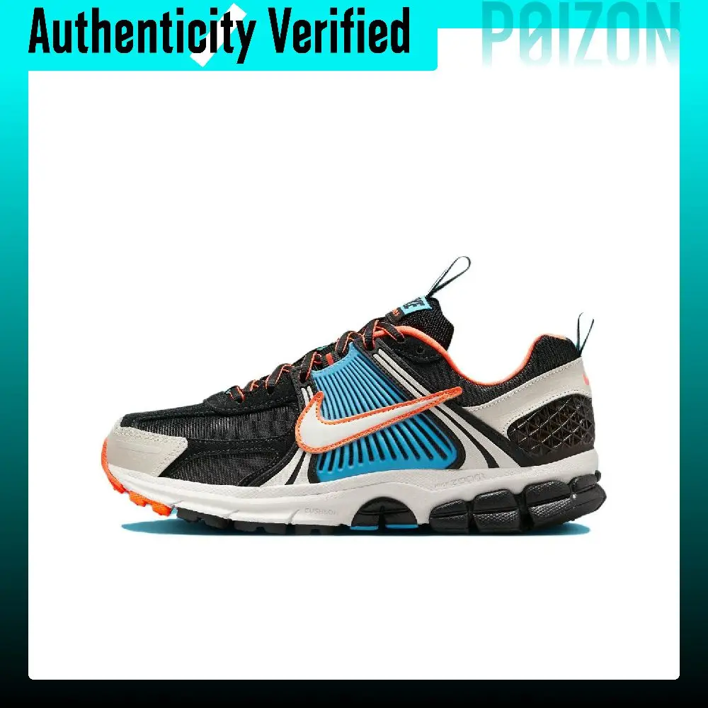 Nike Zoom Vomero 5 Low top Casual Training City Commuting Running Shoes Women's Black White Blue Orange FZ3963-010