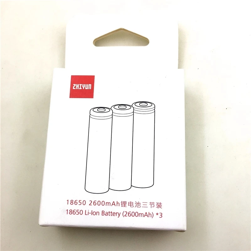 3PCS  Zhiyun original Battery 18650 2600mAh Lipo Battery For Zhiyun Crane 2 / Crane 3 Stabilizer Gimbal Spare Parts Accessories