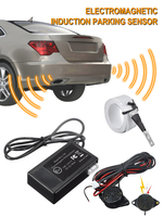 Hot Car Electromagnetic Parking Sensor No Holes\\Easy install Parking Radar Bumper Guard Backup Reversing Parking System