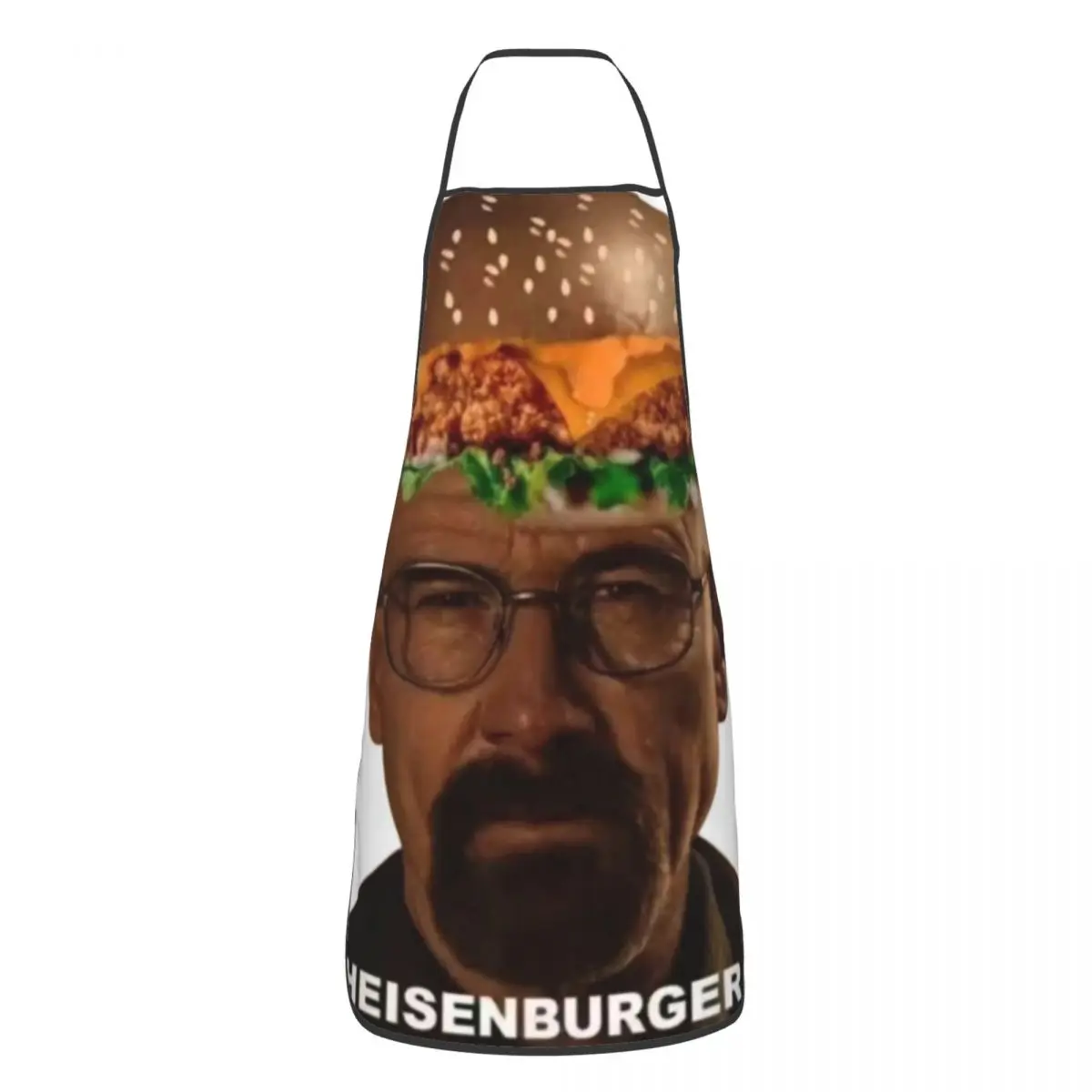 

Фартук HeisenBurger Breaking Bad, унисекс, забавный кухонный нагрудник, кухонный фартук для приготовления пищи, выпечки, сарафан