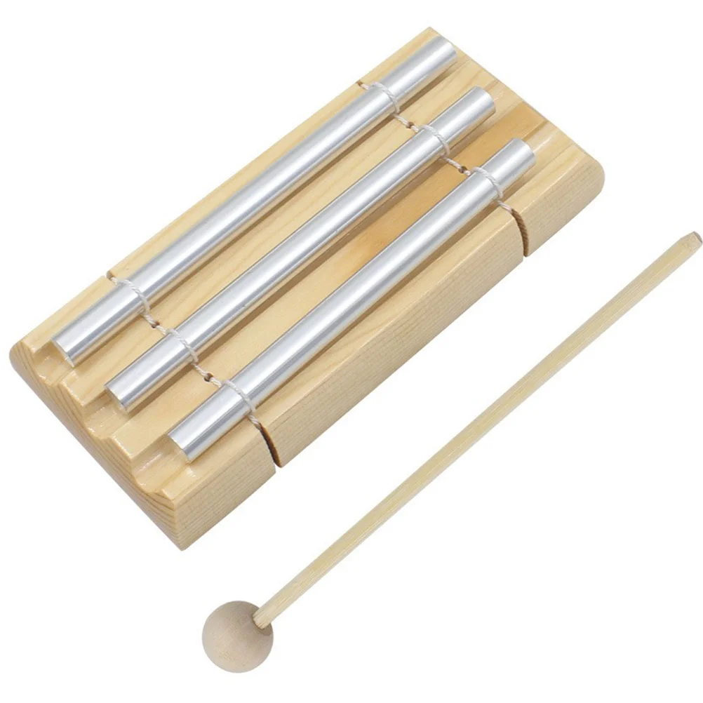 

Three-tone Wind Chime with Mallet Percussion Instruments Adults Kit Musical for Chimes Beech Aluminum Tube Tubes