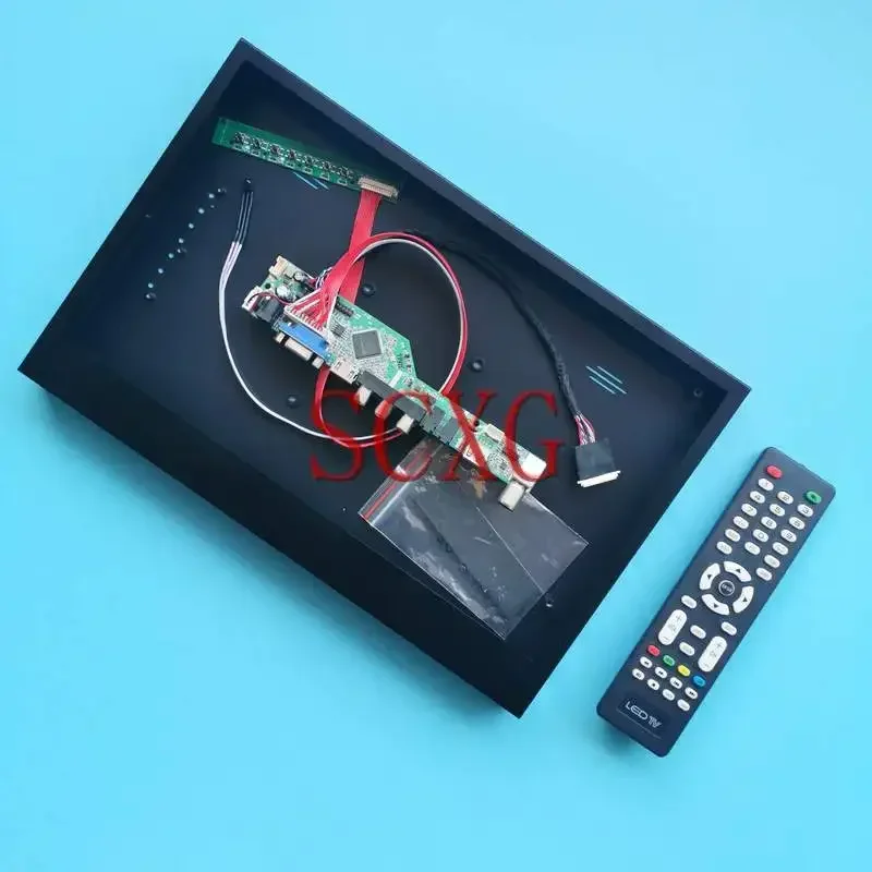 

For LP156WH4 LP156WH8 LP156WH9 Metal Case+TV Analog Driver Board 15.6" DIY Kit 1366*768 HDMI-Compatible VGA USB RF LVDS 40-Pin