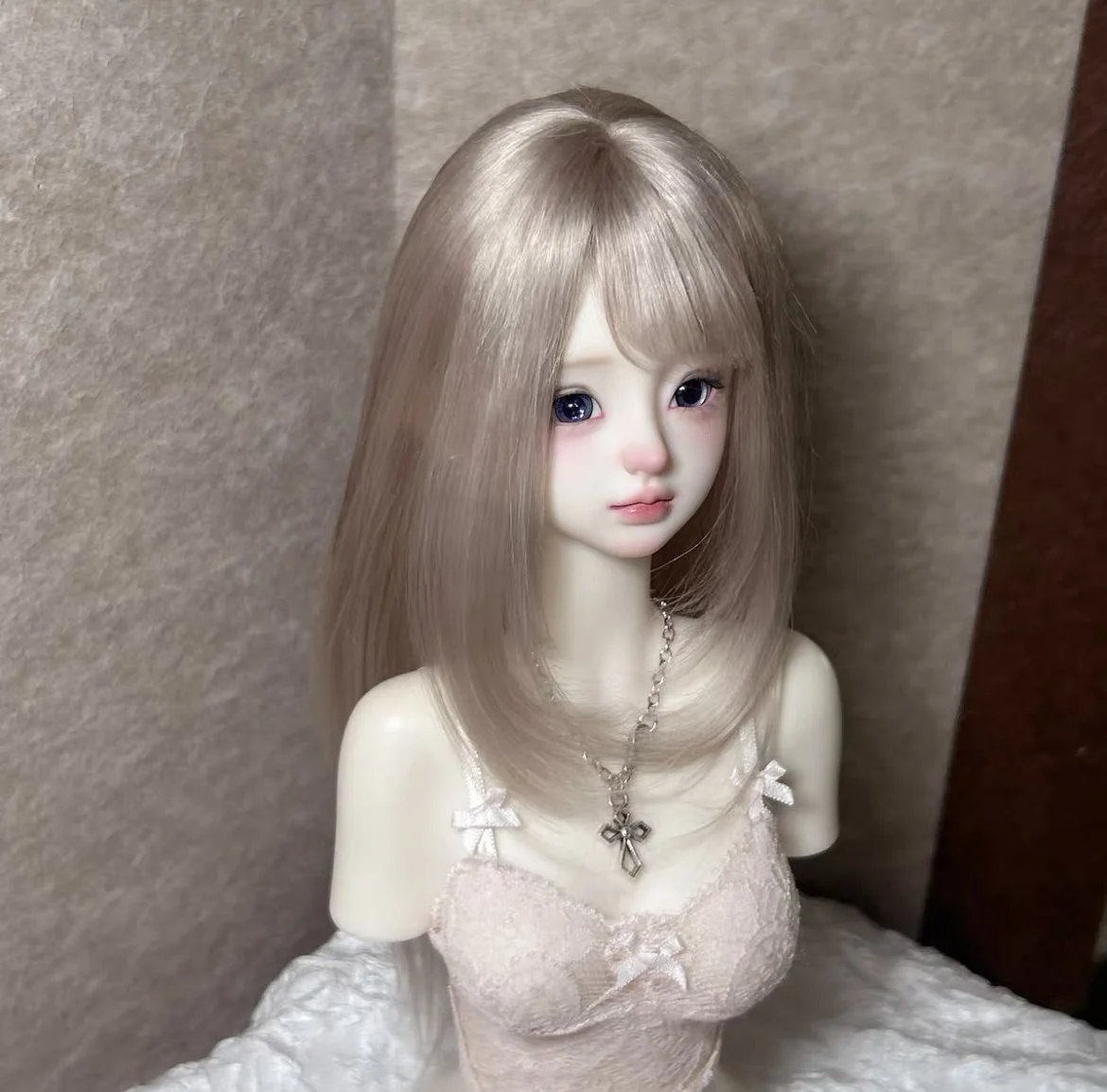 인형용 헤어 BJD 액세서리 레이디 스타일 인형 가발, 모헤어 1/6 1/4 1/3 BJD 가발 무료 배송