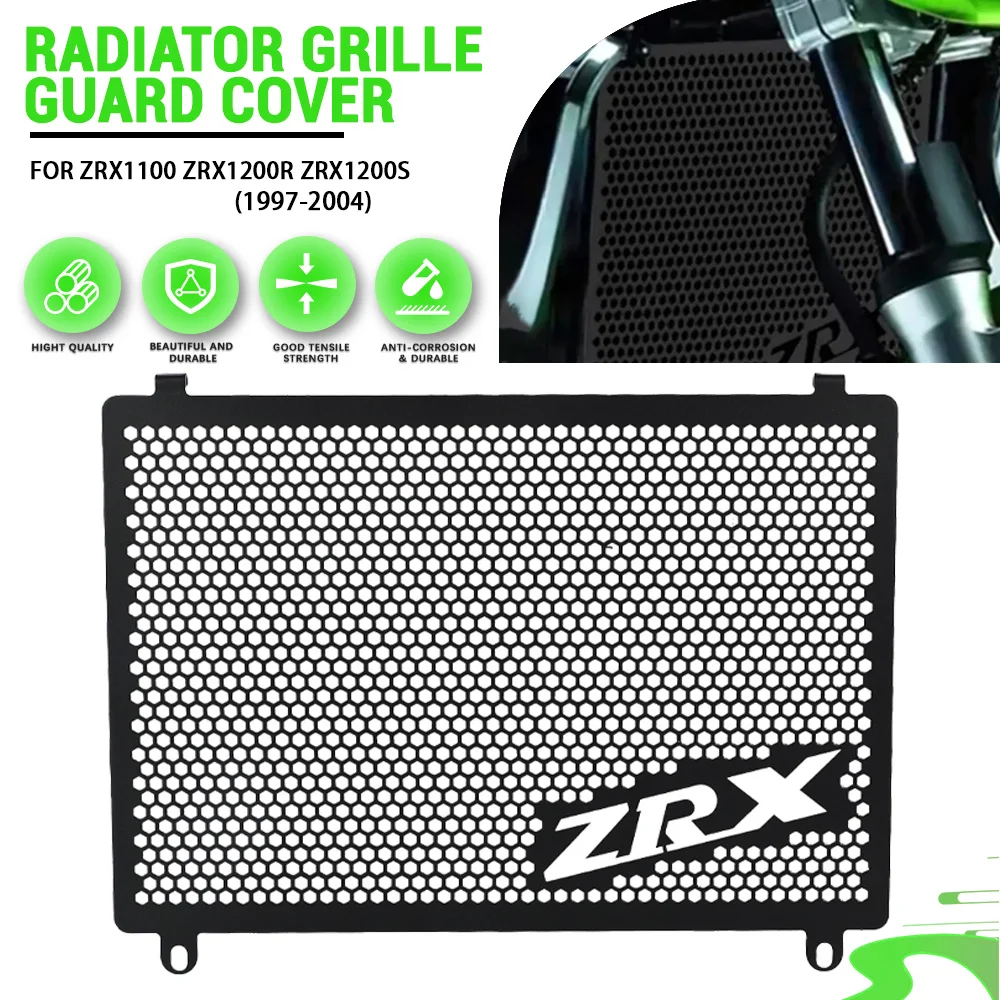 Motorcycle Accessories For Kawasaki ZRX1100 ZRX1200R ZRX1200S 1997-2004 Radiator Grille Guard Protection Cover ZRX 1100 1200 R S