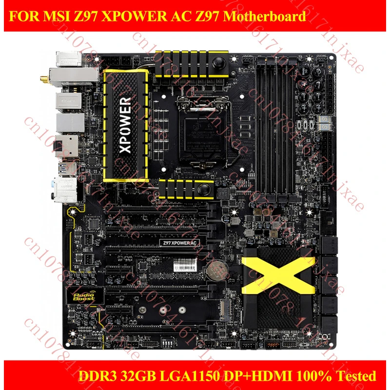 

FOR MSI Z97 XPOWER AC Z97 Motherboard DDR3 32GB LGA1150 DP+HDMI 100% Test Work.